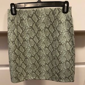 Ronny Kobo snakeskin miniskirt